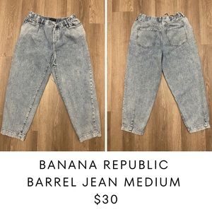 Banana Republic Barrel Jean